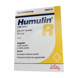 Хумулин Регуляр инсулин (Humulin-R) 100 МЕ/мл сусп. для ин. 3мл 5шт фото